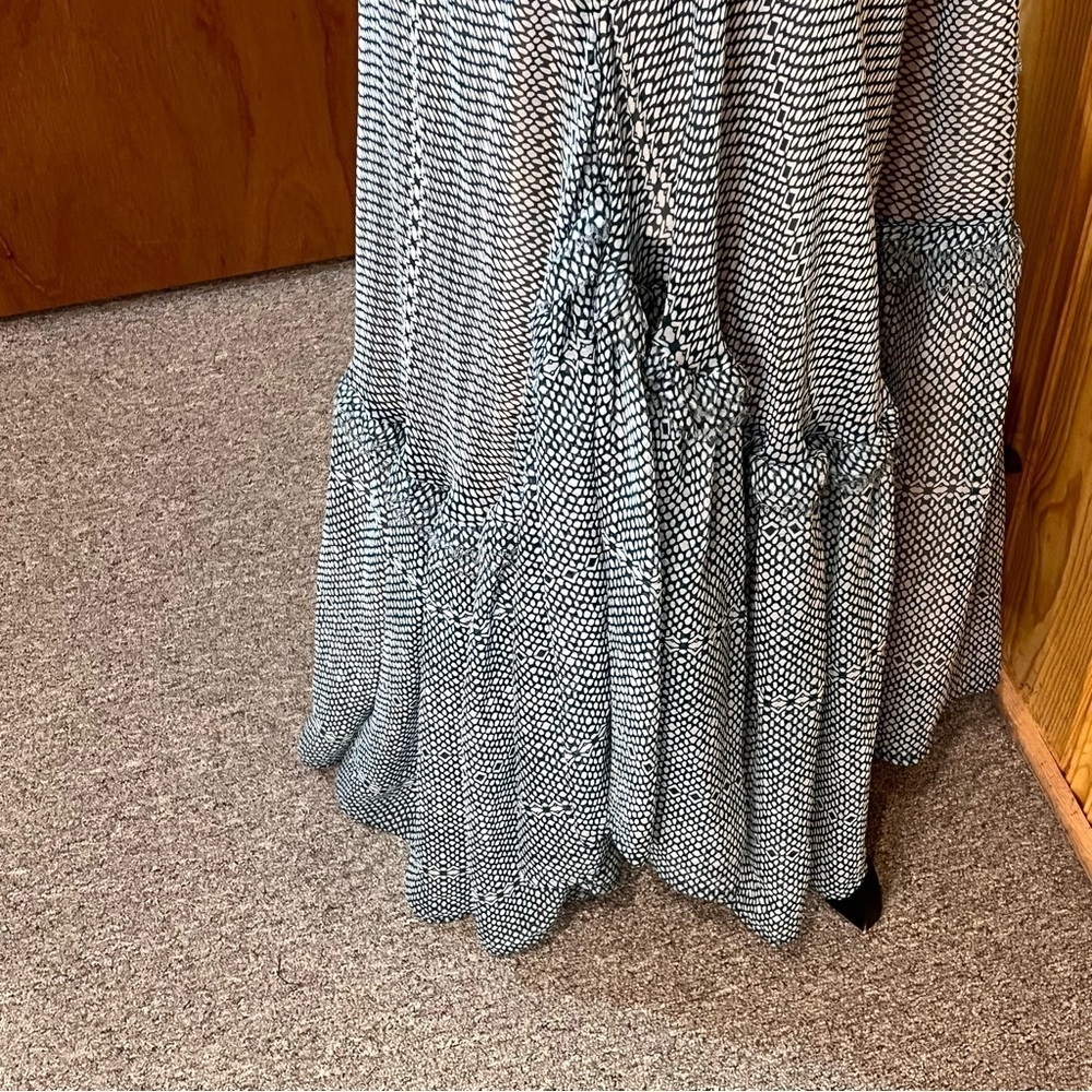 Heidi Merrick San Simeon Chiffon Maxi Dress Sz-S - Picture 10 of 12